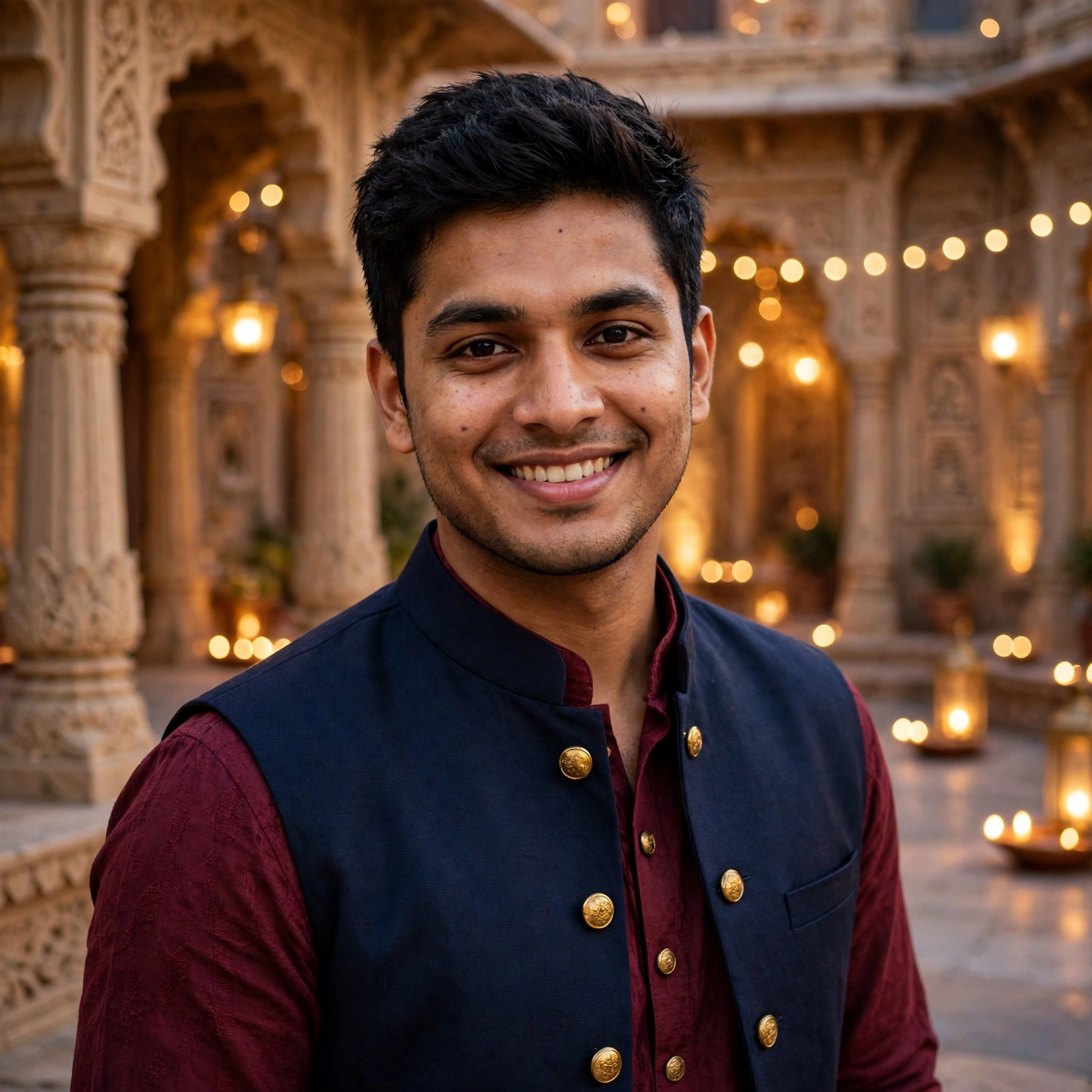 Example 5 — Kurta + Nehru Jacket लुक (लड़कों के लिए)