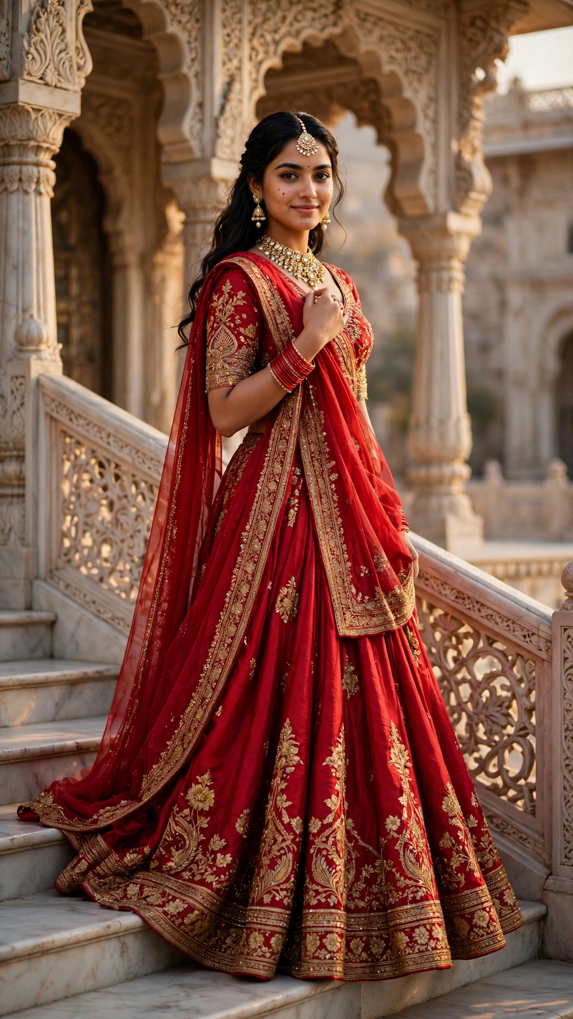 Example 2 — Palace की सीढ़ियों पर Princess Pose