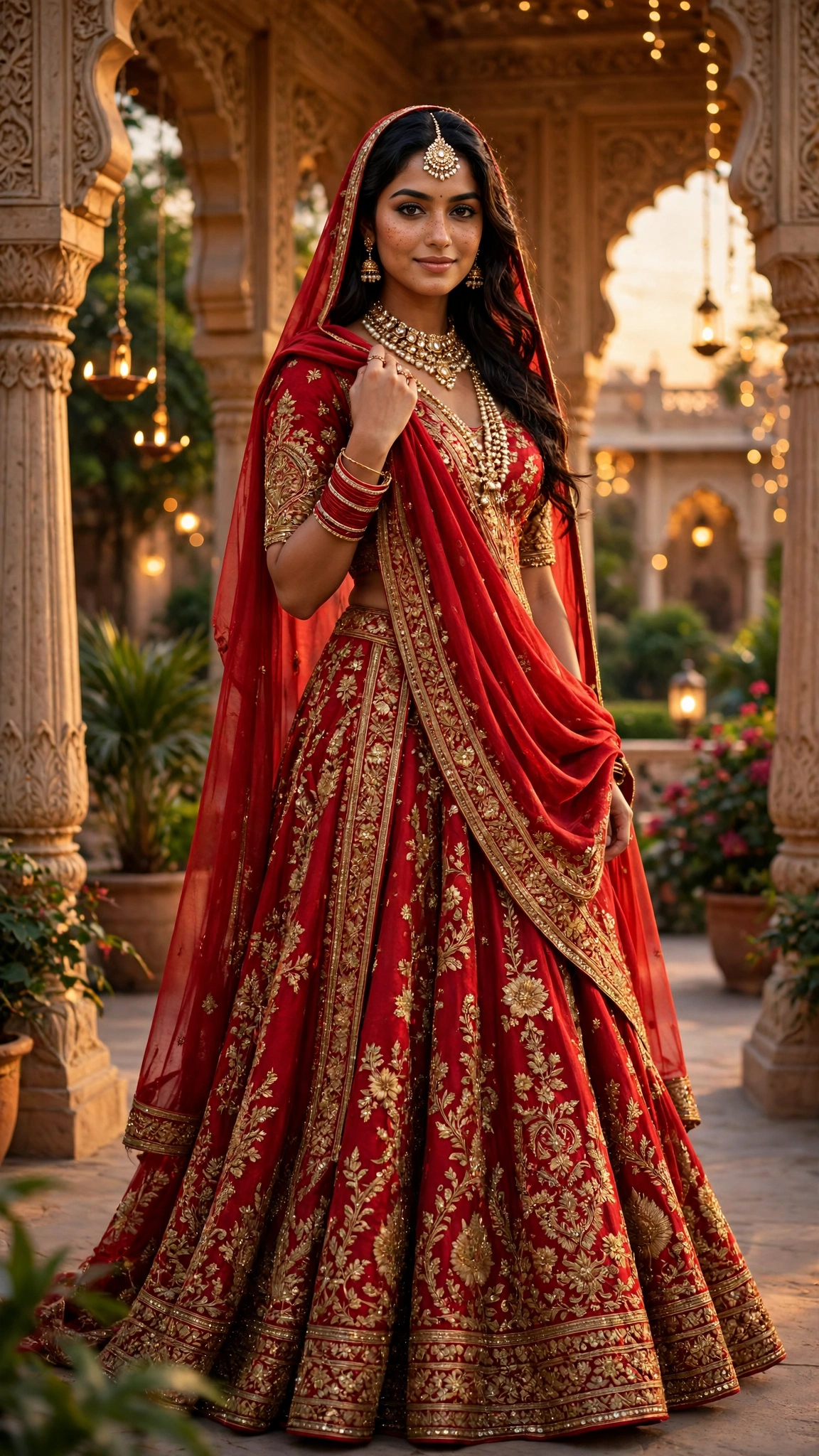 Example 4 — Palace Garden में Golden Hour लुक